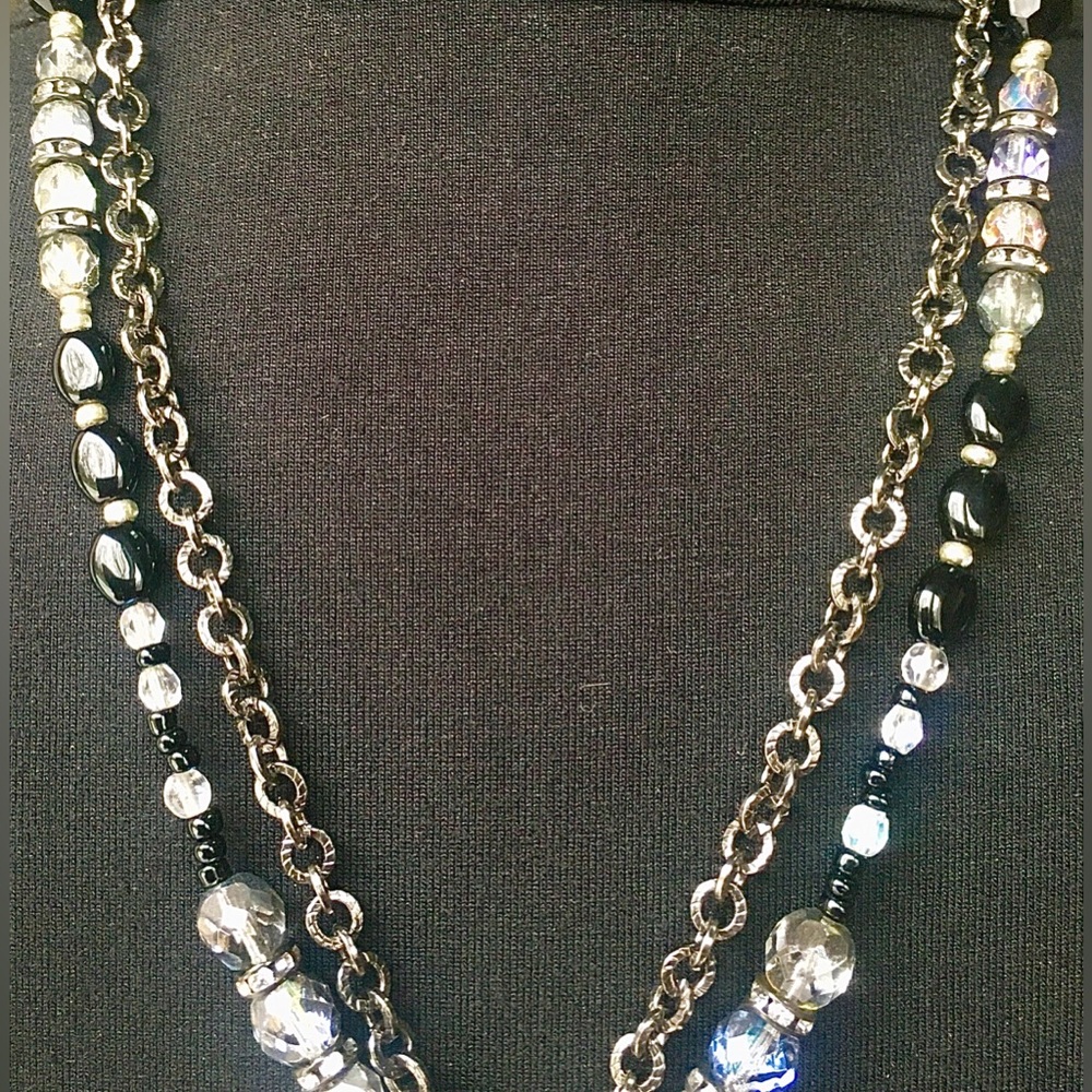 Handcrafted vintage double stranded pendant Amazing sparkle & movement-stunning - Picture 8 of 12